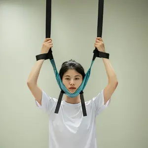 Adjustable neck relaxation strap - for door/pull-up bar installation, suitable for home and outdoor use