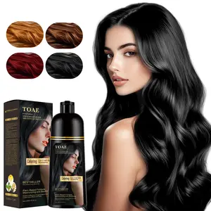 300ml TOAE Hair Color Shampoo for Gray Hair – Natural Hair Dye Shampoo – Colors Hair in Minutes – Lasts Up To 3-4 Weeks – 3-In-1 Hair Color – Colors, Cleanses, and Conditions
