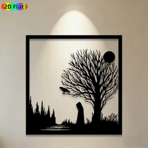 1pc Raven & Hooded Figure Metal Wall Art Raven & Hooded Figure Statue Mural, Ideal Gift for Halloween, Gothic Theme Parties, Weather-Resistant Metal Wall Decor Wall Sculptures, Perfect for Outdoor Fence & Indoor Wall Gothic Decor Enthusiasts