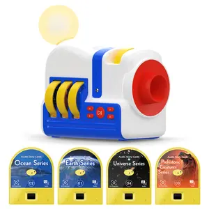 Story Player Night Light, Dream Machine Set with 4 Series Images, Audio Projector for Kids Aged 3+, English Version