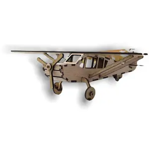 Wooden 3d model puzzle prop plane Educational Game