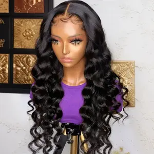 Seeget Loose Deep Wave Lace Front Human Hair Wig Brazilian 13x6 HD Lace Frontal Human Hair Wigs For Women Pre Plucked 200%