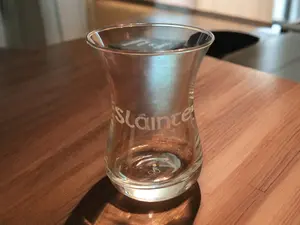 5 Ounce Tasting Glass Etched with Slainte