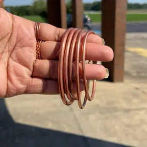 Pure Copper Bangles: Hammered or Smooth Finish, Therapeutic Benefits