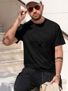 Selous Scouts 2026 new model Black/White Tee Stylish & Comfortable Loose Crew Neck Short Sleeve T-shirts Versatile On Trend Eye Catching Printed Graphic Casual Tee for Daily Wear Outings & Leisure