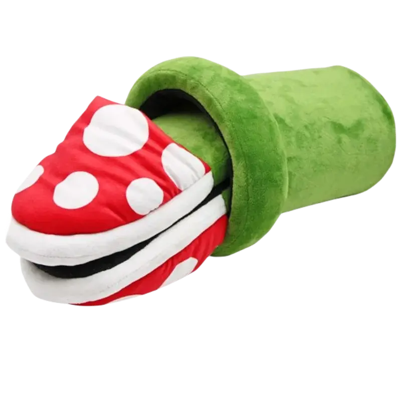 Super Mario Piranha Pipe Slippers - Fun Slipper Design for Mario Fans