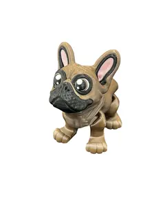 French Bull Dog Frenchie articulated 3D printed figure statue decoration