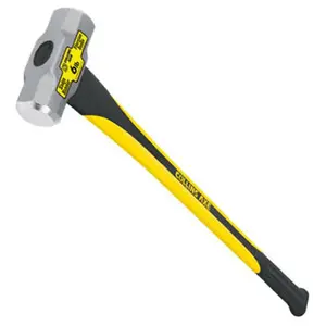 212 MAIN Truper MD-6FD-C 6 lbs. Double-Injected Fiberglass Sledge Hammer, DIY Hand Tool for Repairs