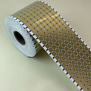 European Style Thick Self-Adhesive Baseboard, PVC Tile Wallpaper, Waterproof Moisture-Resistant, Luxurious Wall Decor, Easy Peel and Stick, Home Renovation