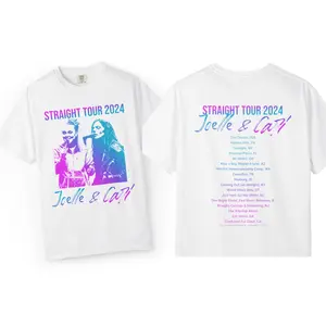 Straight Tour 2025 Joelle & Cari Tshirt, JoJo Siwa & Fletcher, Pride Month, Pride Merch, Fletcher Fans Tee