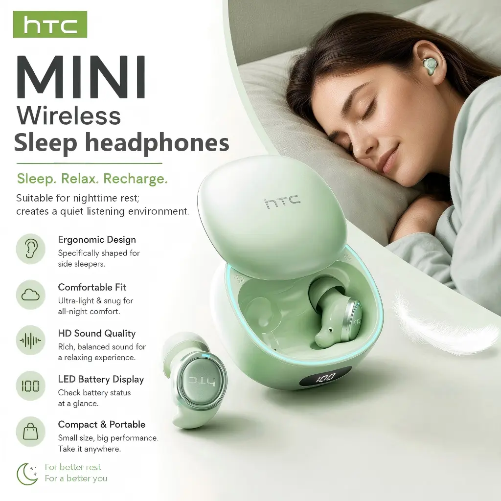 HTC NE96 Mini Invisible Headphones Bluetooth 6.0 True Wireless In-Ear Earphones sport Audio Earbud audifonos bluetooth wireless headphones noise cancelling headphones gamingheadset summerwins
