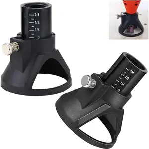 2 Pack Rotary Tool Guide Router Attachment Locator Positioner with Depth Gauge for Cutting Carving Engraving Grinding Milling Cutter Electric Drill Bits Routing Woodworking