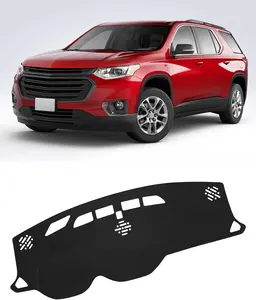 KUST Dash Cover for Chevrolet Traverse 2018–2023, Dashboard Mat Cover Sunshade Nonslip Mesh Protector No Glare Black