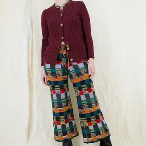 2018 runway missoni 65th anniversary - 70s check knit pants