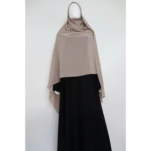 XL Premium Chiffon Hijab - Taupe