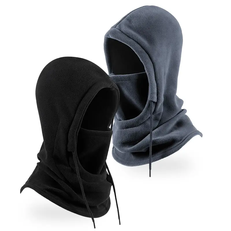 Premium Cotton Athletic Face Mask Balaclava - Cold Weather Windproof Thermal Fitted Universal Adults’ Neck Warmer Hood Full Face Cover for Skiing, Enhances Your Winter Experience