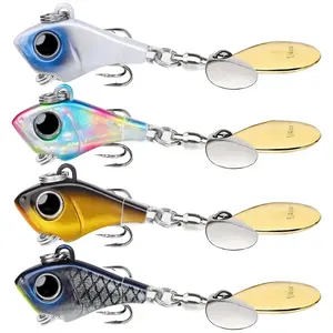 Metal Fishing Gear Set - Treble BKK Hook Lures with Vibrating, Swimming, Flashing, Jigging Action, Centered CG, Long Cast Reach for Ice Fishing & All Fish Species,summervibes