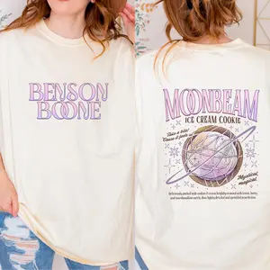 Benson Moonbeam Ice Cream Graphic Tee, Boone America Heart Tour Youth Shirt, BBoone Tour Album 2025 Concert Mystical Magical 2-Sided Unisex T-Shirt, Perfect Gift For Men, Women, And Kids