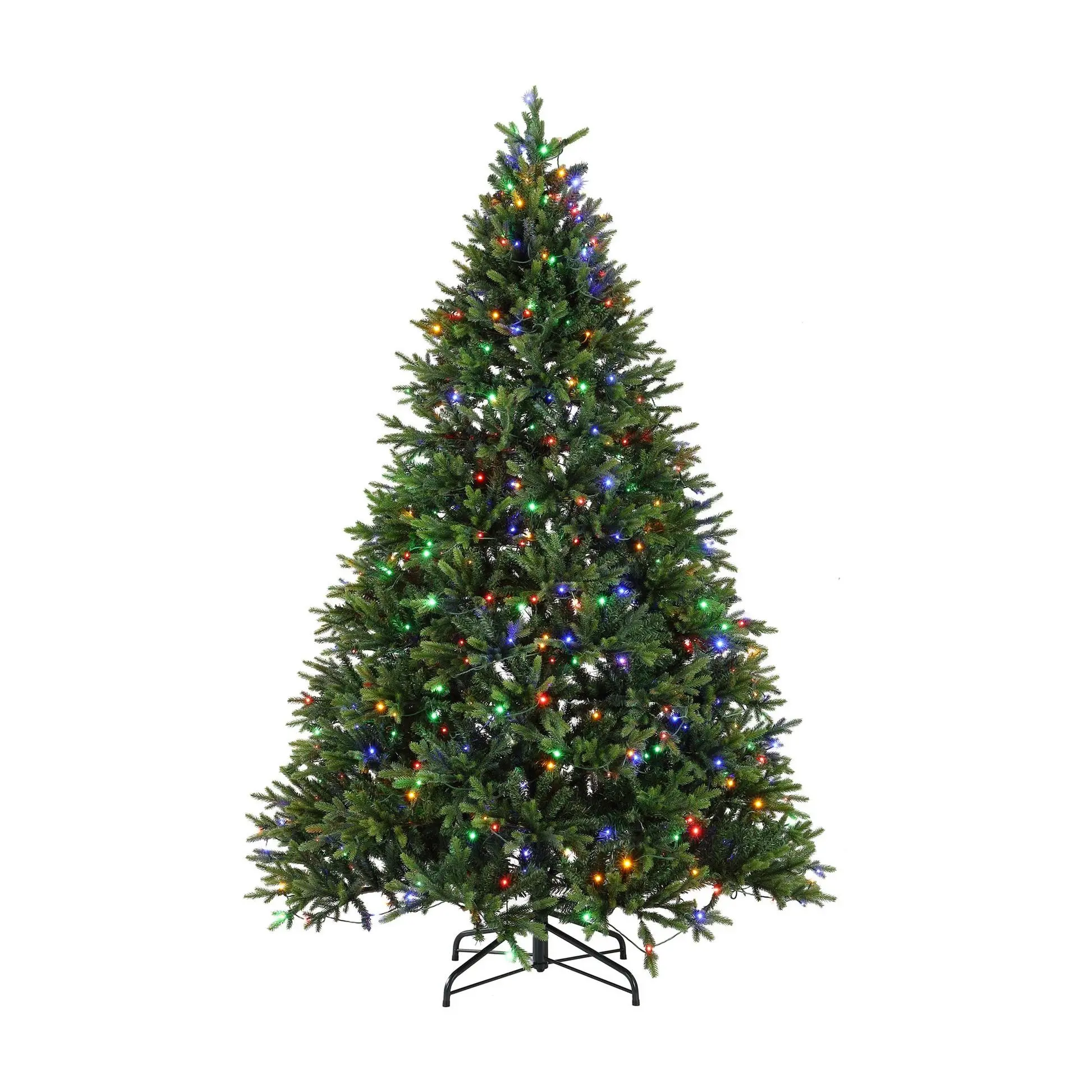 Safavieh 7.5 Ft Pre-Lit Spruce Christmas Tree w/ Pine Cones