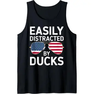 Duck - Easily Distracted By Ducks Tank Top