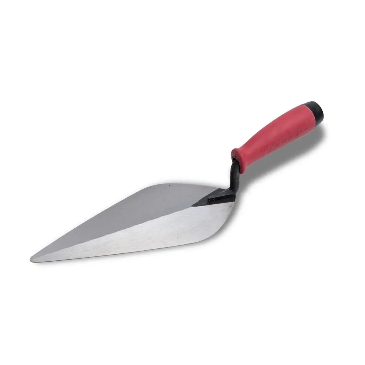 Marshalltown 212 MAIN BTSG12 12x5 in. London Style Brick Trowel - Red Soft Grip Handle, Construction Tools, Home Repair Tools