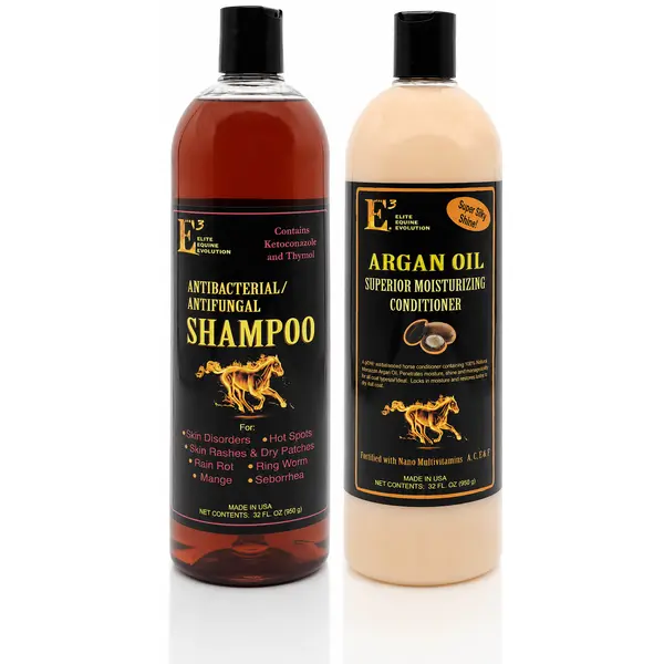 E3 Skincare Shampoo and E3 Argan Oil Conditioner Bundle 32oz (32oz x 2)