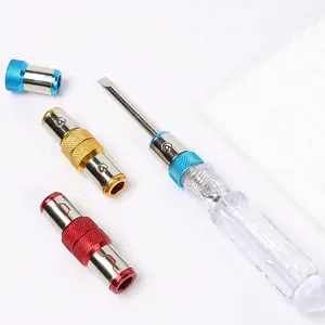 6pcs Magnetic Screwdriver Bits, Universal Metal Magnetized Screws, Detachable Hex Wrench, Electric Drill Compatible, 1/4 Inch, Extended Bit