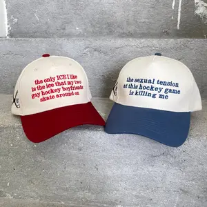 Team Hollanov Embroidered Hat, Hollander Rozanov Hockey Hat, Hockey Romance Unisex LGBT, Hockey Fan Gift Hat