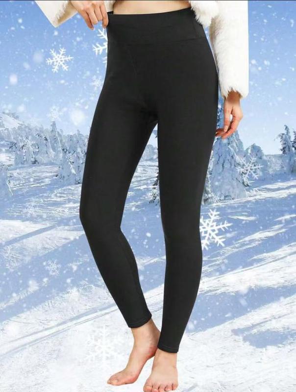 3 Pack Super Soft Plus Lined Leggings, Solid Color Thermal Warm Pants for Women, Workout Yoga Running, Fall and Winter Yoga Pants