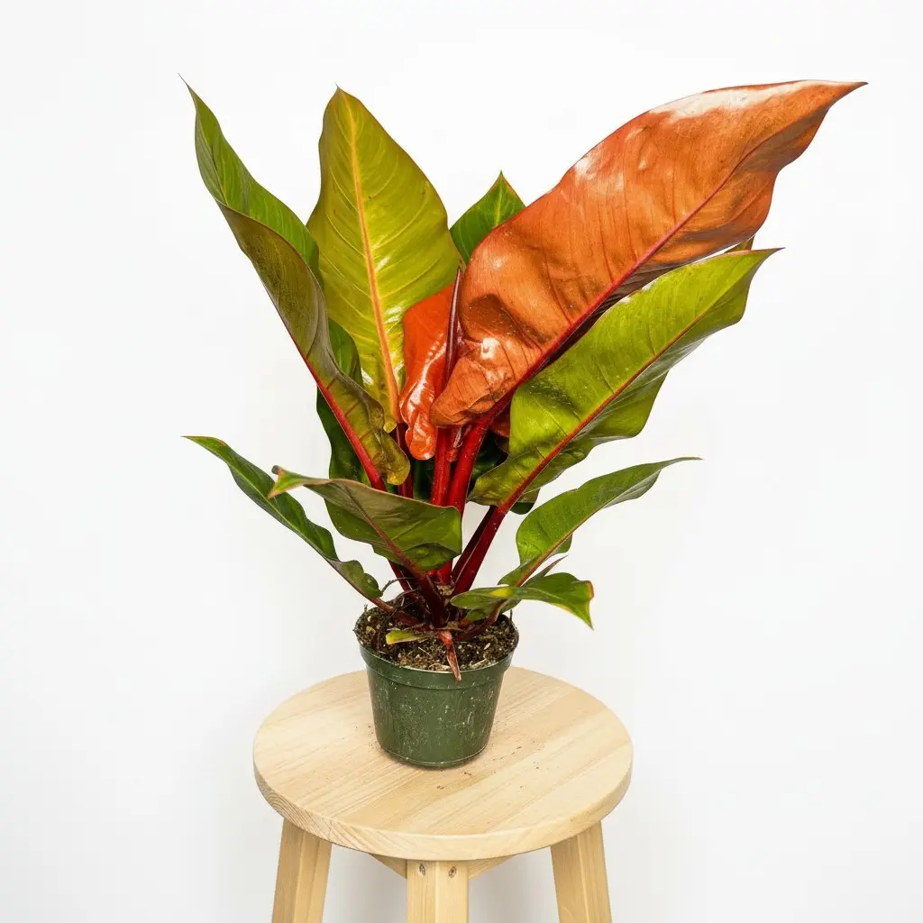 6" Philodendron Prince of Orange, Live Houseplant, Indoor Plant