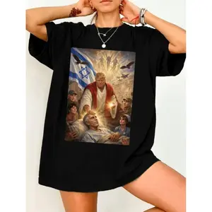 Trumpp As Jesus Healing Sick Epstein Shirt, Funny Sarcastic Trumpp T Shirt, Trumpp Jesus Graphic Political Tee, Political Humor Top , Unisex Short Sleeve Tee, Crew Neck Graphic T-Shirt