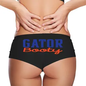 SGR Gator Booty Panties – Football-Inspired Cotton Boyshorts for Women, Cheeky Game Day Lingerie S-3X Sizes