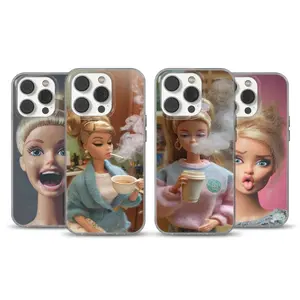 Smoking Doll Phone Case Weird Doll Magsafe Tough Phone Case, Dolly Meme Phone Cover For Iphone 17 16 15 14 13 12 11, Funny Y2K Aesthetic Gag Gift