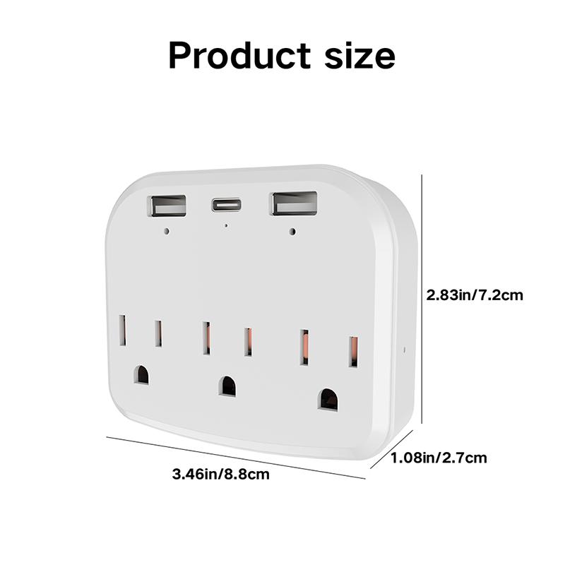 Security Wall Outlet WiFi Camera 1080P Mini Wireless Nanny Cam-Dual-Band WiFi-with Bracket Function