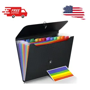 Accordion File Organizer Expanding File Folder, 13 Pockets, A4 Letter Size