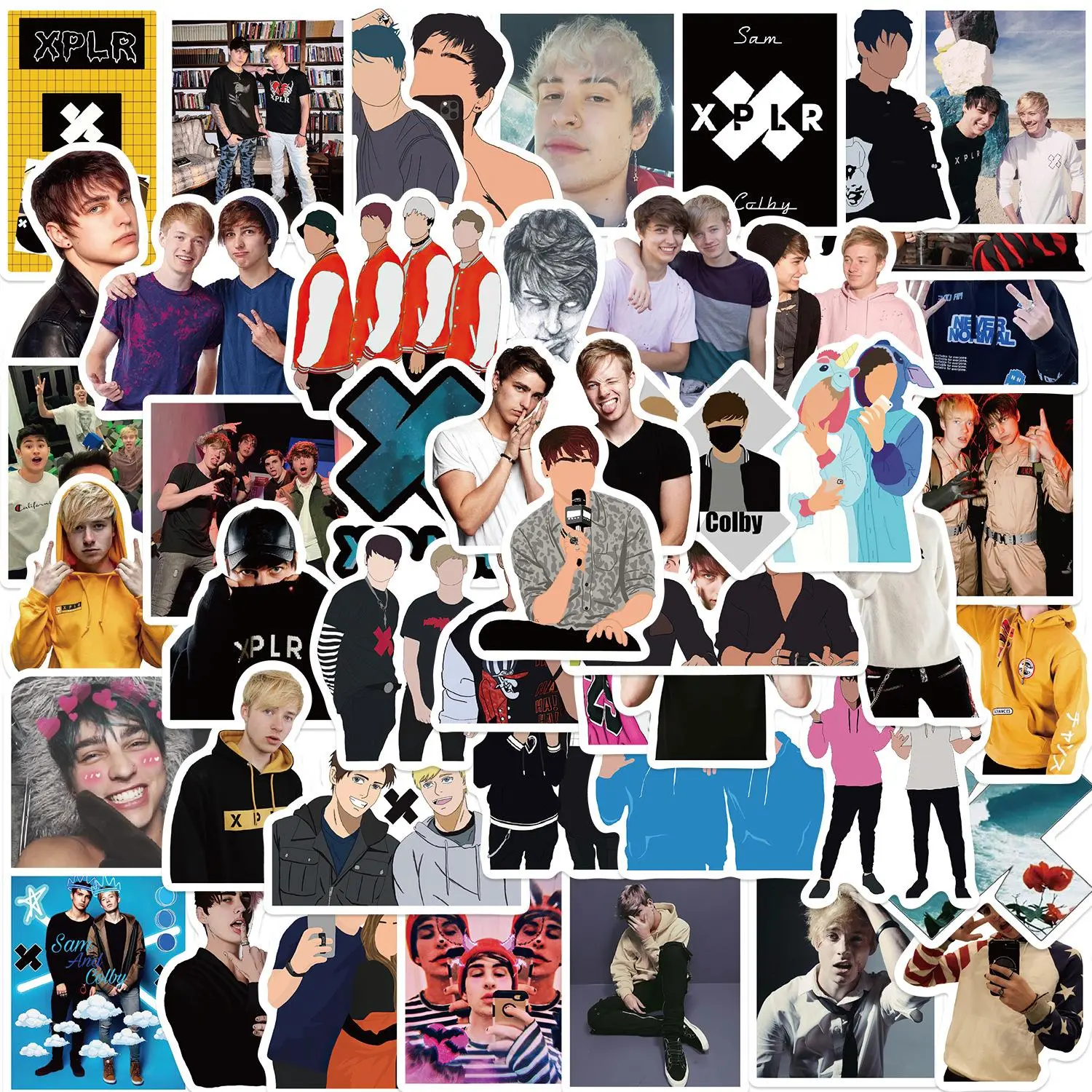 Character Pattern Sticker, 50/1000pcs Waterproof Self Adhesive Decor Paper, Decor Sticker for Gift Greeting Card Water Bottle Laptop Phone, Ornaments, Sticker Packs