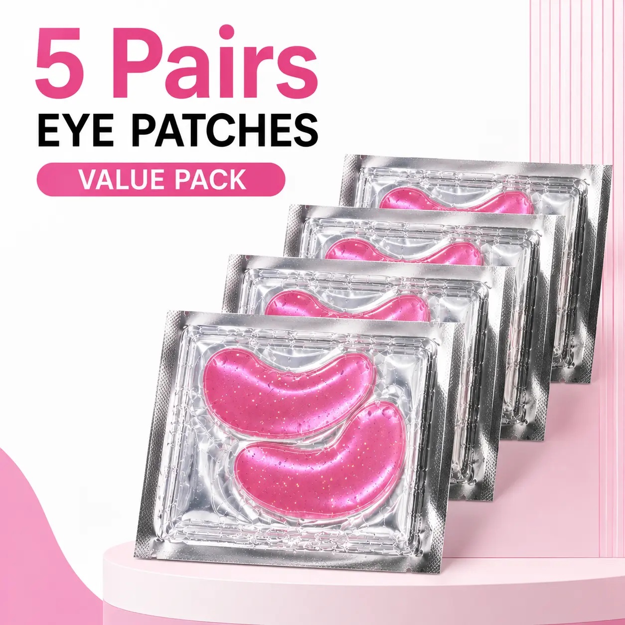5/10 Pairs Cooling Gel Eye Pads – Soothing Under Eye Patches for Relax Time, Spa Vibes & Everyday Self Care Routine