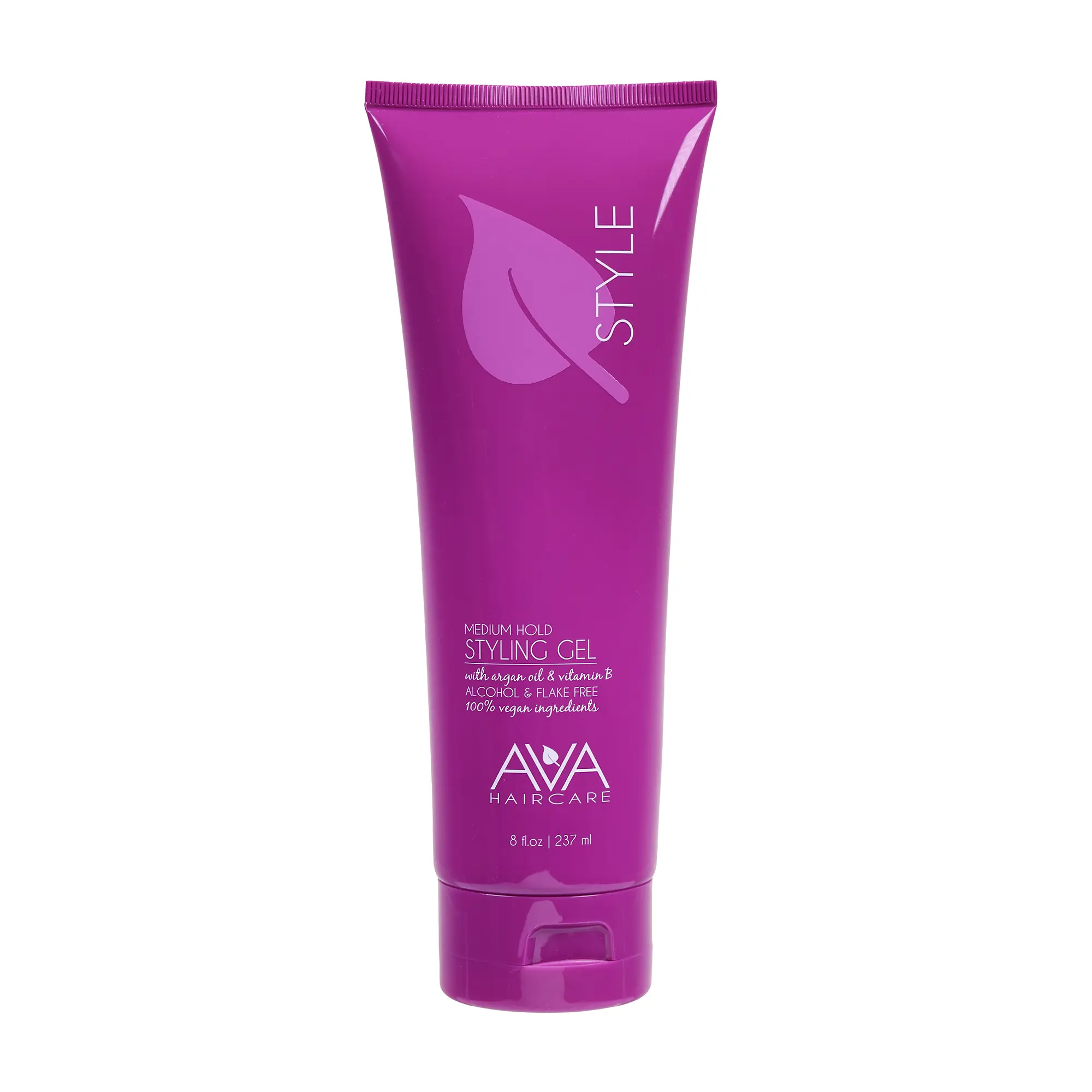 AVA Haircare Styling Gel - Argan Oil & Vitamin E - 237ml Chemical-Free & Paraben-Free Hold Hair Gel - Non-Greasy, Alcohol-Free Formula for All-Day Control
