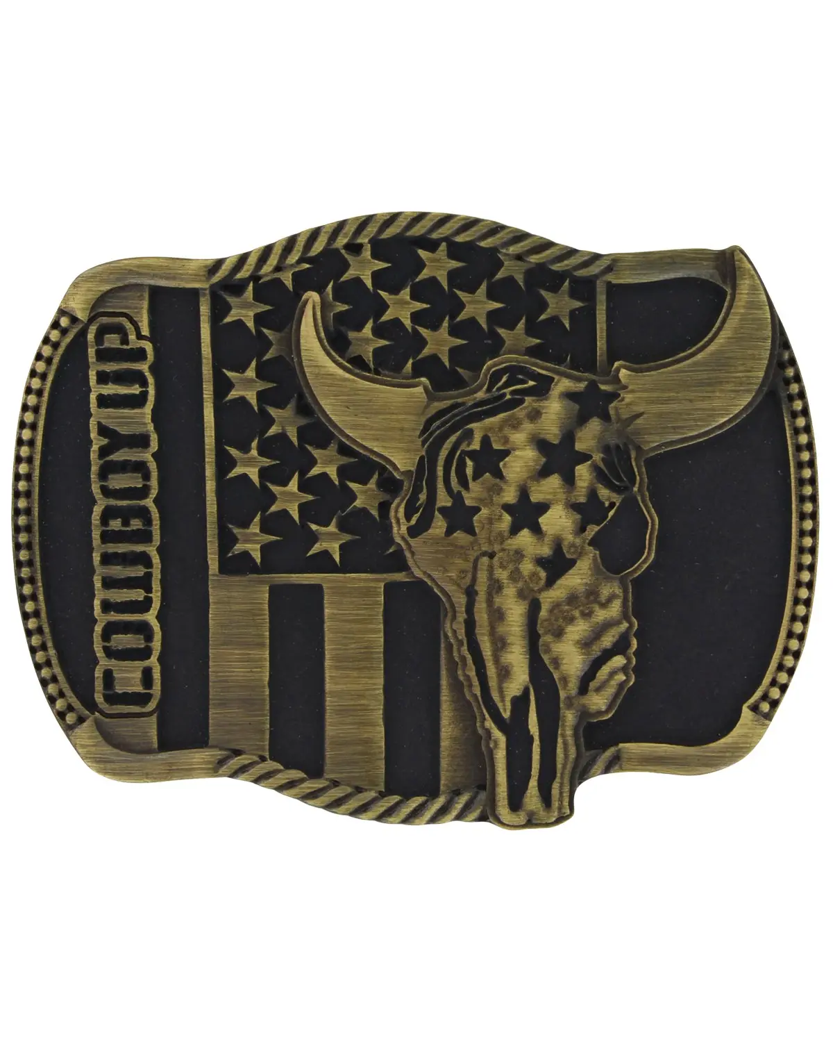 Montana Silversmiths Unisex Cowboy Up Strength In Heritage Attitude Buckle - A713c