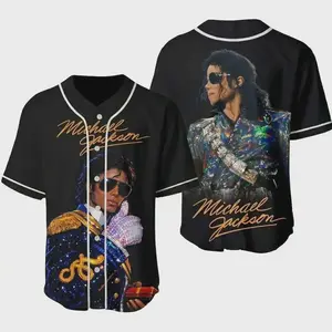 Michael Jackson Baseball Jersey Vintage Style Fan Shirt, Baseball Jersey, Classic Sport Shirt, Unisex Streetwear Style