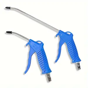 High-Flow Air Blow Gun with Angled Nozzle - Durable Plastic & Metal, Cordless Dust Removal Tool for Home Improvement