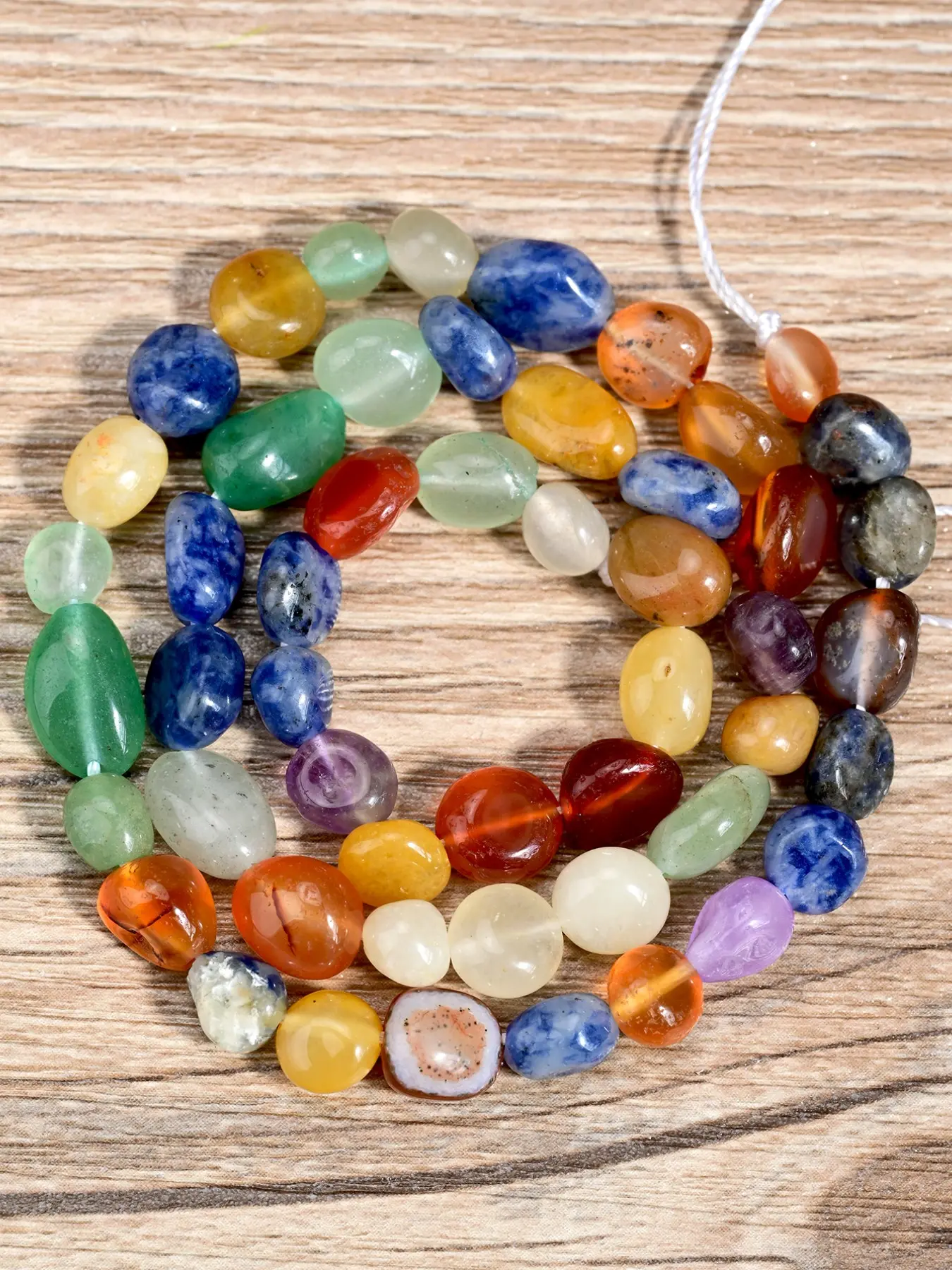 40 cm Natural Citrine Carnelian Amethyst Mixed Crystal Beads, Irregular Loose Beads DIY Beads for Jewelry Making, Handmade Bracelet Necklace Additions, 6x8mm Beads