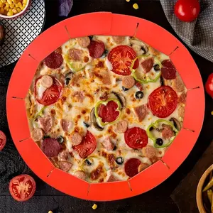 11in  Adjustable Bake Crust Protector Pie，Fit 8-11Inch Pies  Adjustable Pie Crust Shield Silicone Pie Protectors  Crust Protector Cover Kitchen Tool For Baking Pie Pizza