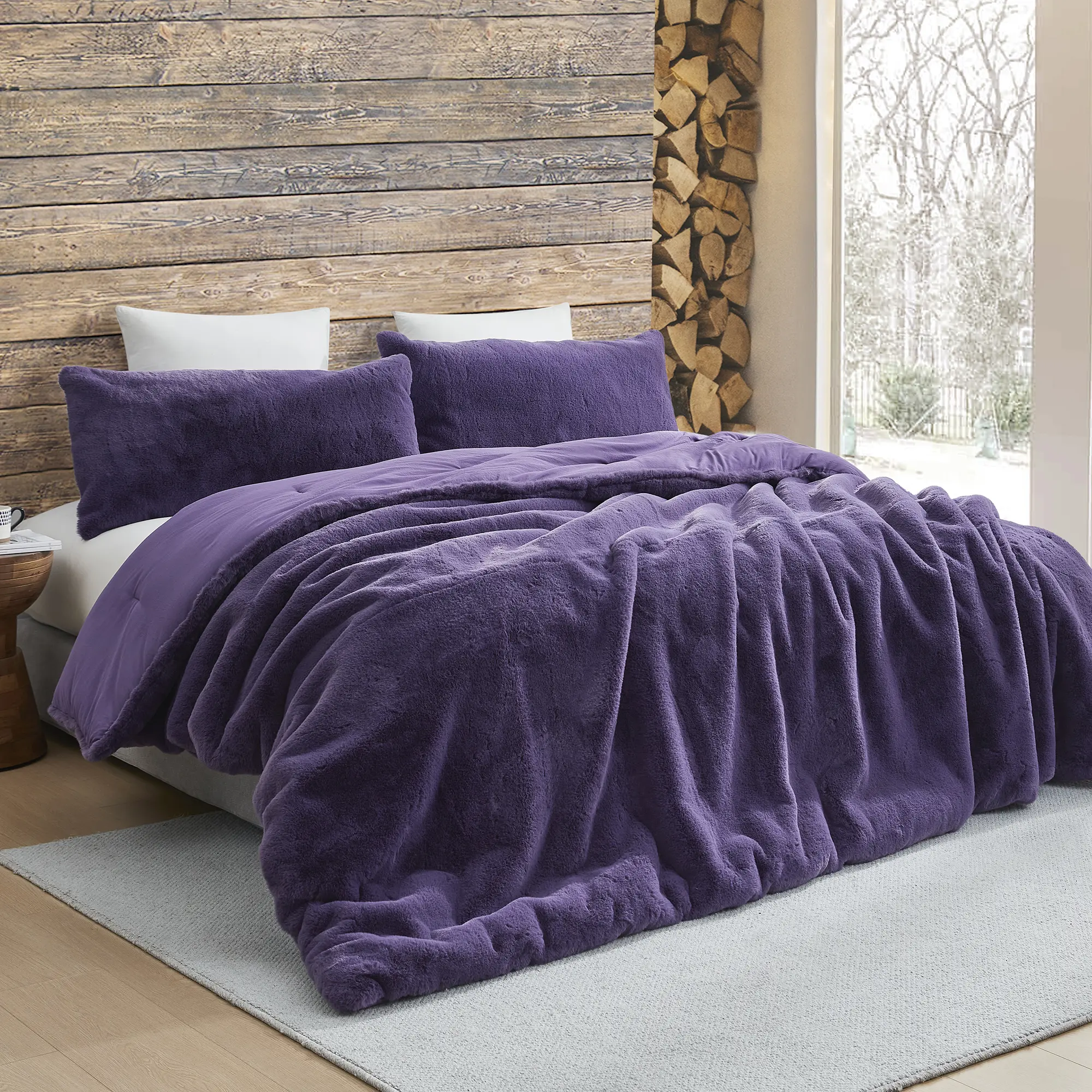 Chunky Bunny Some Like It Cold - Coma Inducer Oversized Comforter Set - Dark Purple