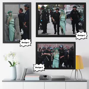 [Poster No Frame] No Kings Liberty Protest Poster – Freedom & Justice Wall Art