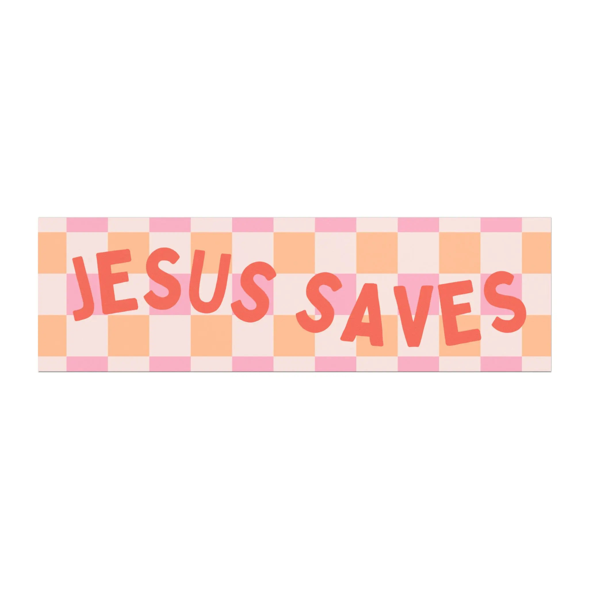 Jesus Saves Car Bumper Magnet, Christian Bumper Magnet
