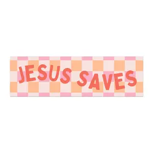 Jesus Saves Car Bumper Magnet, Christian Bumper Magnet