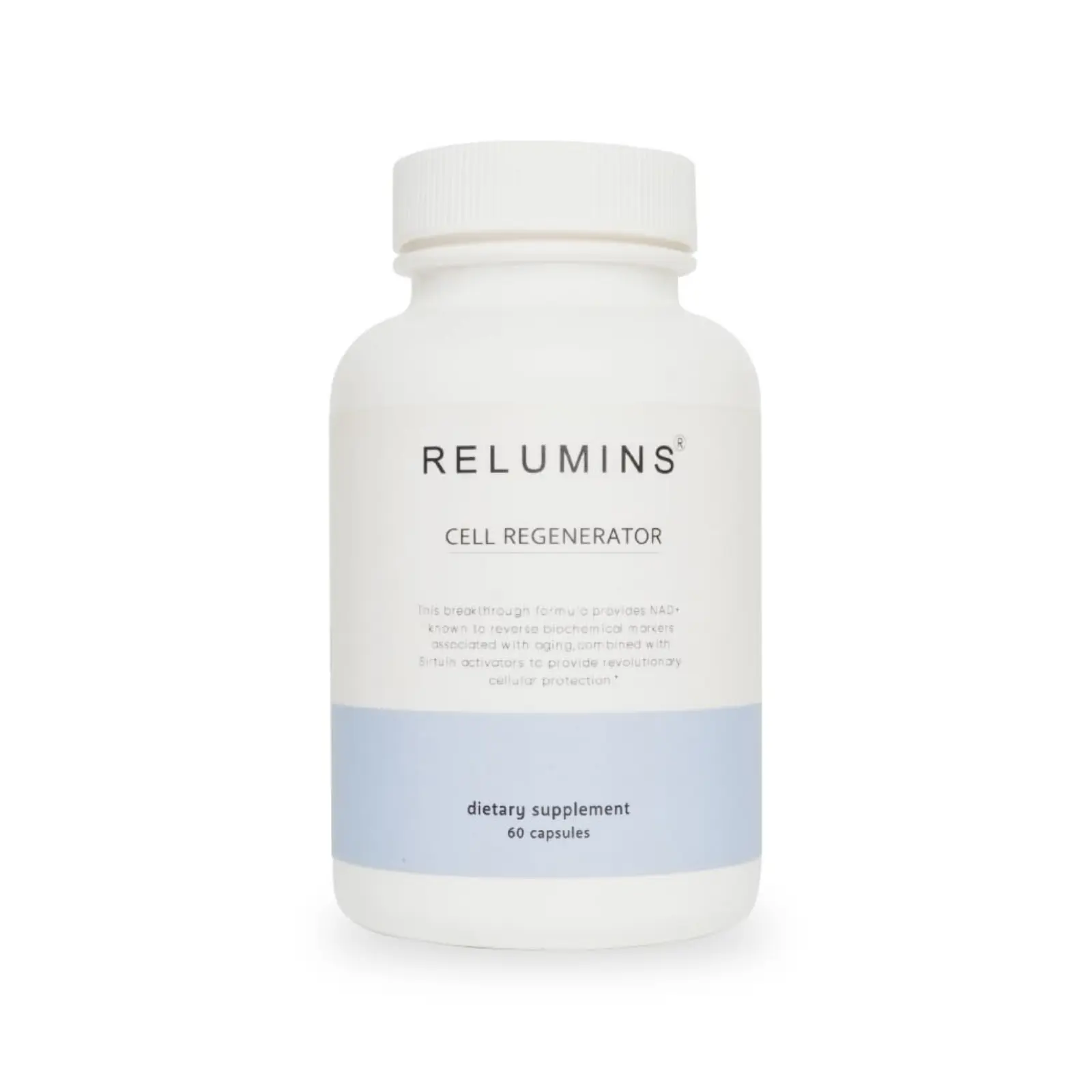 Relumins NAD+ Supplement with Nicotinamide Riboside, Resveratrol, Quercetin, Fisetin & Curcumin – Focus, Vitality, Energy, Balance & Daily Wellness Support – 60 Vegan Capsules