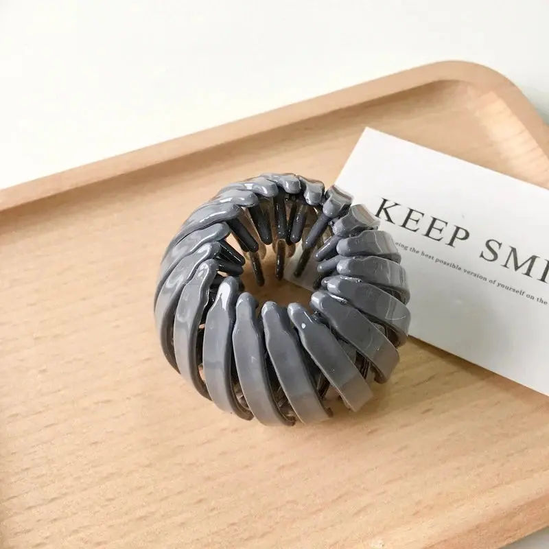 New Fashion Women Bun Claw Clips Horsetail Buckle Clip Bird Nest Expanding Hair Accessories Female Ponytail Headwear Plastic Resin Material 5.5cm x 5.5cm Inner Diameter 7.5cm Outer Diameter 14cm Secure Styling Gift for Friends