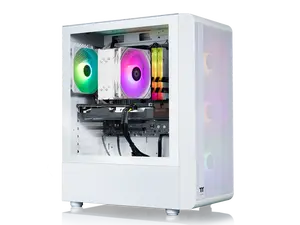 Thermaltake LCGS Quartz i1460 Gaming Desktop (Intel Core i5-14400F, ToughRam DDR4 3600Mhz 16GB RGB Memory, NVIDIA GeForce RTX 5060, 1TB NVMe M.2, Wifi, Windows 11) S2QT-B760-560-LCS